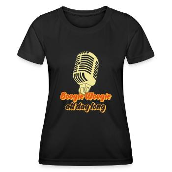 Boogie Woogie Dancing Swing - Frauen Funktions-T-Shirt - Schwarz - Vorne - AI Model Female 172 light (172cm)