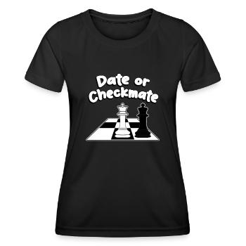 Chess Player Chess Pieces Chess Set - Women's Functional T-Shirt - black - Front - AI Model Female 172 light (172cm)