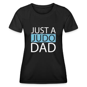 Judoka juste un papa de judo - T-shirt sport Femme - noir - Devant - AI Model Female 172 light (172cm)