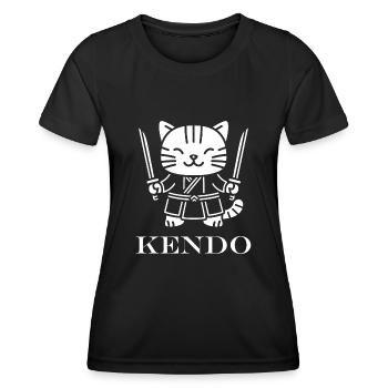 KENDO - T-shirt sport Femme - noir - Devant - AI Model Female 172 light (172cm)