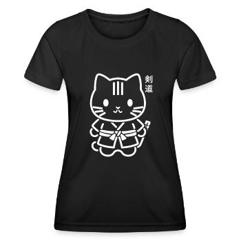 KENDO - T-shirt sport Femme - noir - Devant - AI Model Female 172 light (172cm)