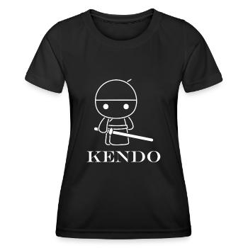 KENDO - T-shirt sport Femme - noir - Devant - AI Model Female 172 light (172cm)