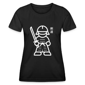 KENDO - T-shirt sport Femme - noir - Devant - AI Model Female 172 light (172cm)
