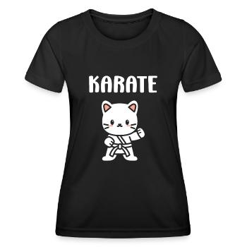 karate - T-shirt sport Femme - noir - Devant - AI Model Female 172 light (172cm)
