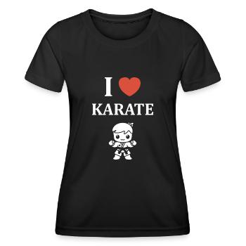 karate - T-shirt sport Femme - noir - Devant - AI Model Female 172 light (172cm)
