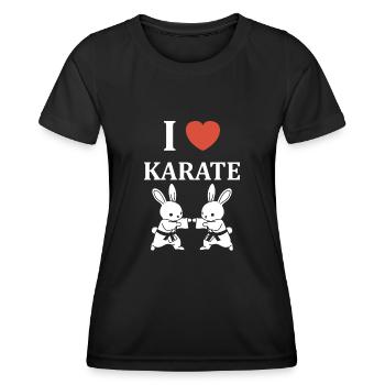 karate - T-shirt sport Femme - noir - Devant - AI Model Female 172 light (172cm)
