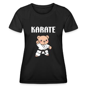 karate - T-shirt sport Femme - noir - Devant - AI Model Female 172 light (172cm)