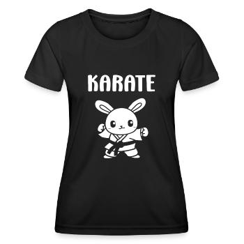 karate - T-shirt sport Femme - noir - Devant - AI Model Female 172 light (172cm)