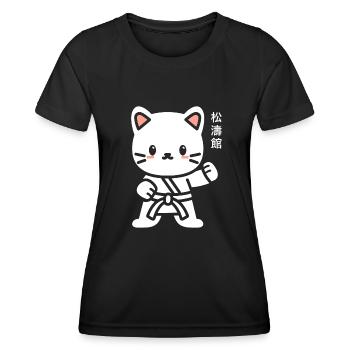 karate - T-shirt sport Femme - noir - Devant - AI Model Female 172 light (172cm)