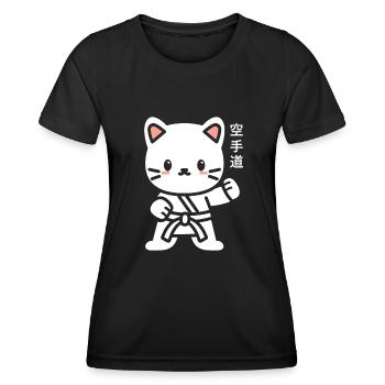 karate - T-shirt sport Femme - noir - Devant - AI Model Female 172 light (172cm)