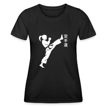 karate - T-shirt sport Femme - noir - Devant - AI Model Female 172 light (172cm)