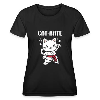 karate - T-shirt sport Femme - noir - Devant - AI Model Female 172 light (172cm)