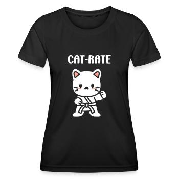 karate - T-shirt sport Femme - noir - Devant - AI Model Female 172 light (172cm)