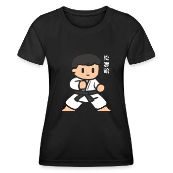 karate - T-shirt sport Femme - noir - Devant - AI Model Female 172 light (172cm)