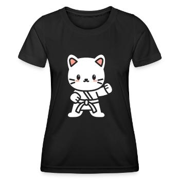 karate - T-shirt sport Femme - noir - Devant - AI Model Female 172 light (172cm)