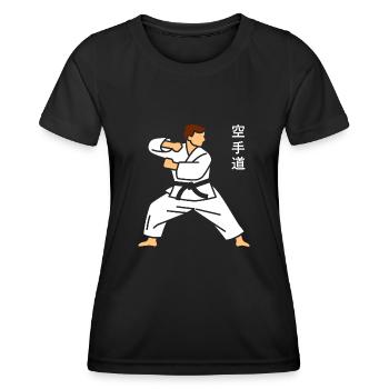 karate - T-shirt sport Femme - noir - Devant - AI Model Female 172 light (172cm)