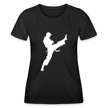 karate - T-shirt sport Femme - noir - Devant - AI Model Female 172 light (172cm)