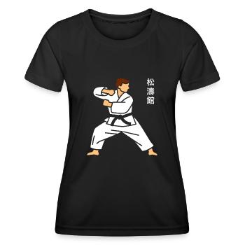 karate - T-shirt sport Femme - noir - Devant - AI Model Female 172 light (172cm)