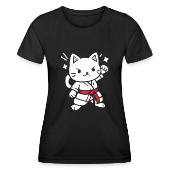 karate - T-shirt sport Femme - noir - Devant - AI Model Female 172 light (172cm)