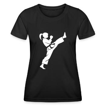 karate - T-shirt sport Femme - noir - Devant - AI Model Female 172 light (172cm)