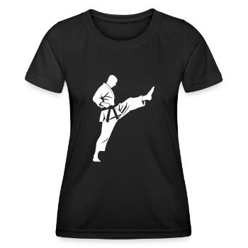 karate - T-shirt sport Femme - noir - Devant - AI Model Female 172 light (172cm)