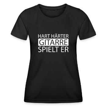 Electric Guitar Electric Guitar - Women's Functional T-Shirt - black - Front - AI Model Female 172 light (172cm)