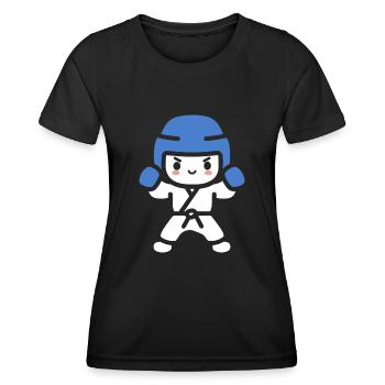 Taekwondo - Women's Functional T-Shirt - black - Front - AI Model Female 172 light (172cm)