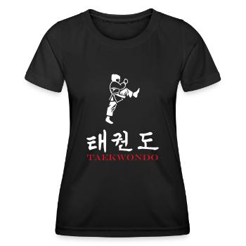 Taekwondo - Frauen Funktions-T-Shirt - Schwarz - Vorne - AI Model Female 172 light (172cm)