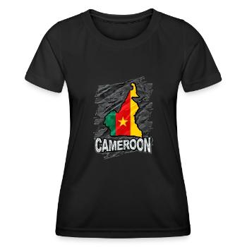 Cameroon - Women's Functional T-Shirt - black - Front - AI Model Female 172 light (172cm)