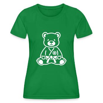 Jiu Jitsu - Frauen Funktions-T-Shirt - Kelly Green - Vorne - AI Model Female 172 dark (172cm)