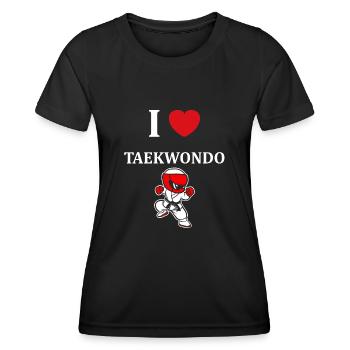 Taekwondo - Frauen Funktions-T-Shirt - Schwarz - Vorne - AI Model Female 172 light (172cm)
