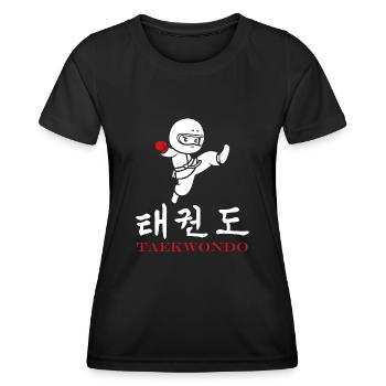 Taekwondo - Frauen Funktions-T-Shirt - Schwarz - Vorne - AI Model Female 172 light (172cm)