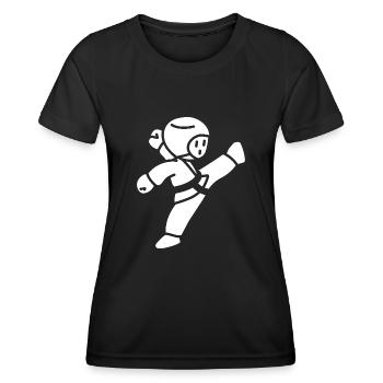Taekwondo - Frauen Funktions-T-Shirt - Schwarz - Vorne - AI Model Female 172 light (172cm)