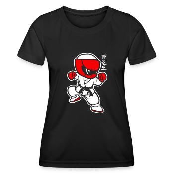 Taekwondo - Women's Functional T-Shirt - black - Front - AI Model Female 172 light (172cm)