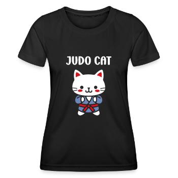 judo - T-shirt sport Femme - noir - Devant - AI Model Female 172 light (172cm)