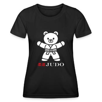 judo - T-shirt sport Femme - noir - Devant - AI Model Female 172 light (172cm)