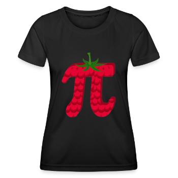 Framboise Drôle Pi Jour Tarte Math Lover Fruit - T-shirt sport Femme - noir - Devant - AI Model Female 172 light (172cm)