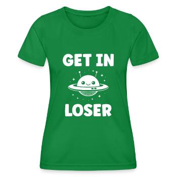 soucoupe volante - T-shirt sport Femme - vert - Devant - AI Model Female 172 dark (172cm)