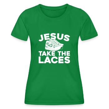 Baskets Christian - T-shirt sport Femme - vert - Devant - AI Model Female 172 dark (172cm)