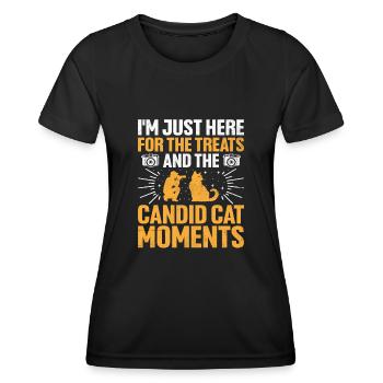 Cat Photographers Cat Lovers Photograpy Cats Photo - Women's Functional T-Shirt - black - Front - AI Model Female 172 light (172cm)