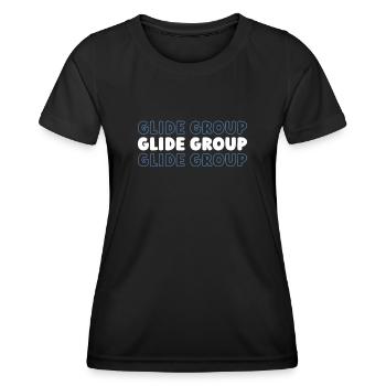 Paramotor Gleitschirmfliegen - Frauen Funktions-T-Shirt - Schwarz - Vorne - AI Model Female 172 light (172cm)