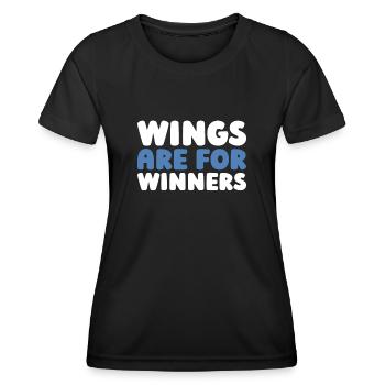 Paramotor Gleitschirmfliegen - Frauen Funktions-T-Shirt - Schwarz - Vorne - AI Model Female 172 light (172cm)