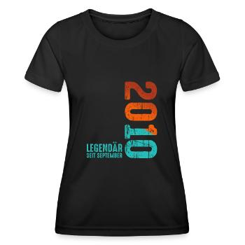 September 2010 Legendär Seit - Frauen Funktions-T-Shirt - Schwarz - Vorne - AI Model Female 172 light (172cm)