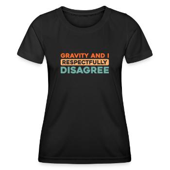Paramotor Gleitschirmfliegen - Frauen Funktions-T-Shirt - Schwarz - Vorne - AI Model Female 172 light (172cm)