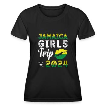 Jamaïque Girls Trip 2024 Vacances Fête Vacances - T-shirt sport Femme - noir - Devant - AI Model Female 172 light (172cm)