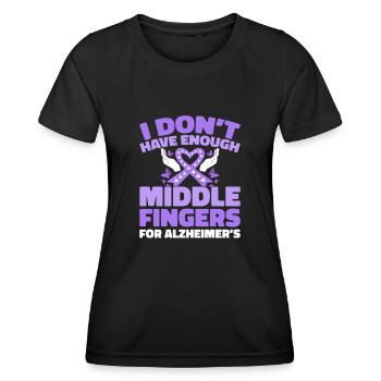 Maladie d’Alzheimer - T-shirt sport Femme - noir - Devant - AI Model Female 172 light (172cm)