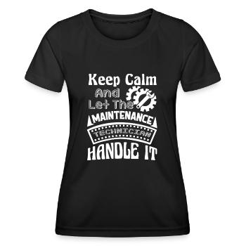 Let Maintenance Technician Handle It - Women's Functional T-Shirt - black - Front - AI Model Female 172 light (172cm)