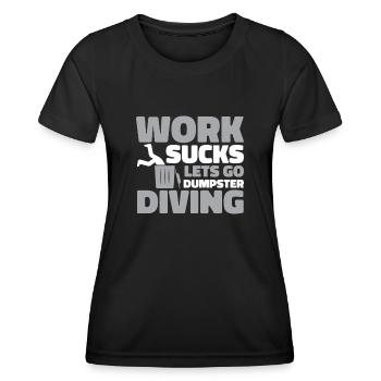 Garbage diving - Women's Functional T-Shirt - black - Front - AI Model Female 172 light (172cm)
