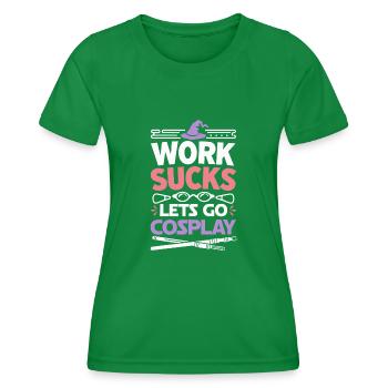 Cosplay Cosplayer - Women's Functional T-Shirt - kelly green - Front - AI Model Female 172 dark (172cm)
