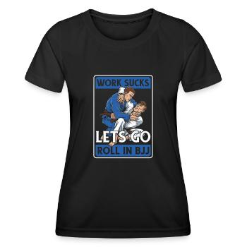 Brazilian Jiu Jitsu Bjj - Frauen Funktions-T-Shirt - Schwarz - Vorne - AI Model Female 172 light (172cm)
